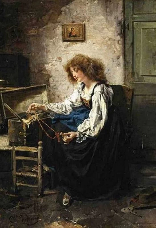 Ragazza con il rosario